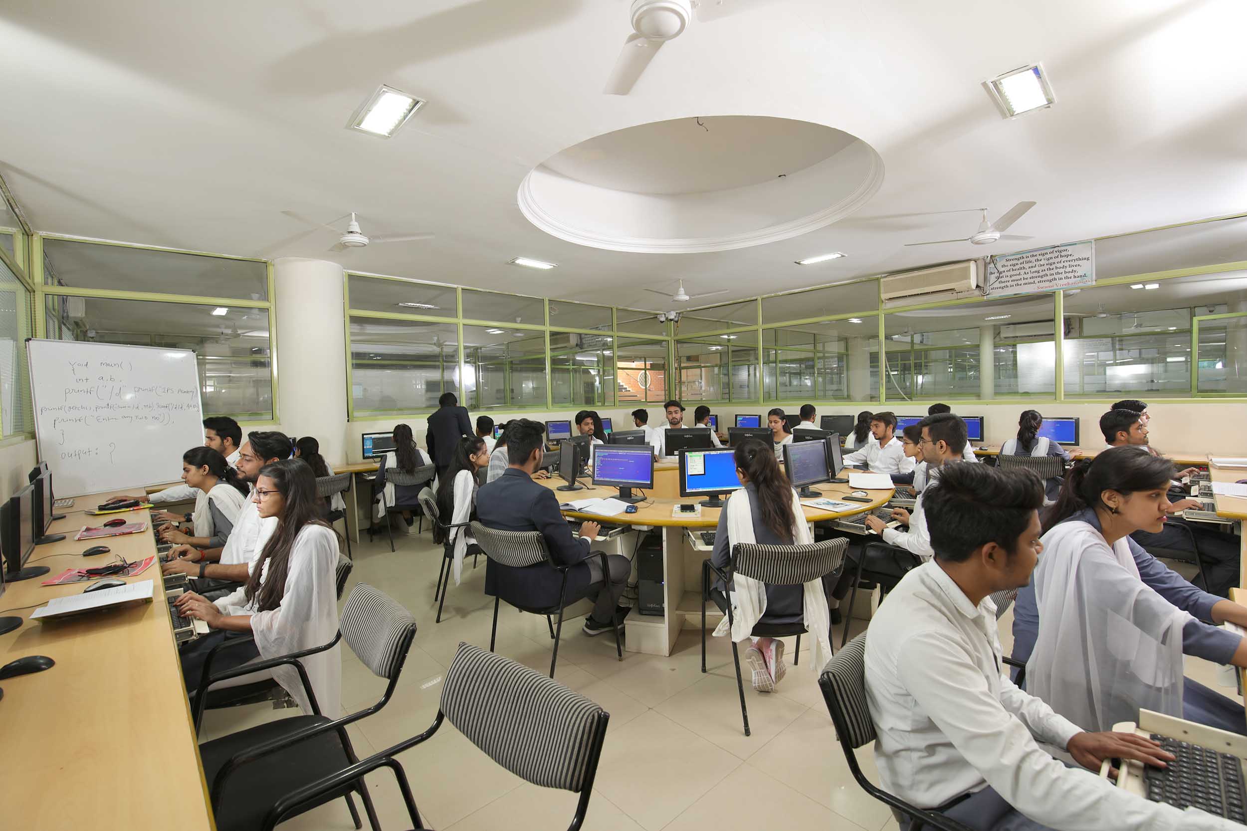 Students in a computer lab