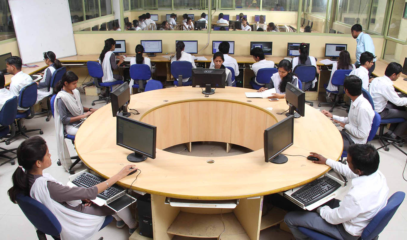 Unique circular computer lab